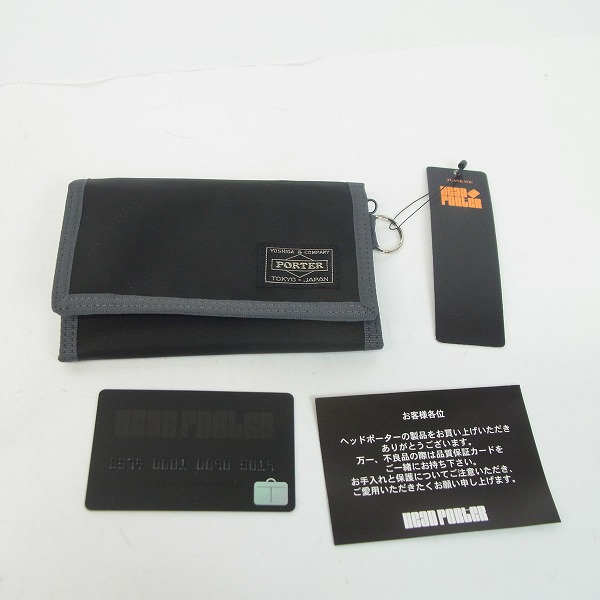 実際に弊社で買取させて頂いた【未使用】HEAD PORTER/ヘッドポーター 三つ折り財布/ウォレット/小銭入れ有りの画像 9枚目