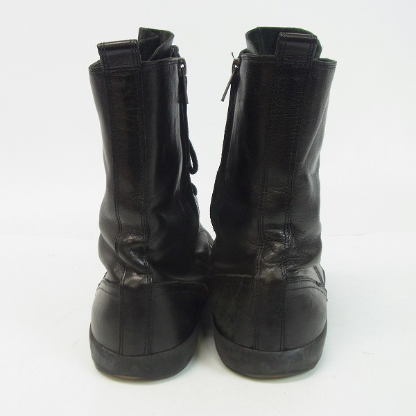 実際に弊社で買取させて頂いたANN DEMEULEMEESTER/アンドゥムルメステール サイドジップ/レースアップブーツ 41の画像 1枚目