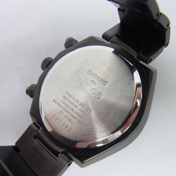 実際に弊社で買取させて頂いたCABANE de ZUCCa/カバンドズッカ LABORATORY/ラボラトリー 腕時計 7T62-0JY0の画像 3枚目