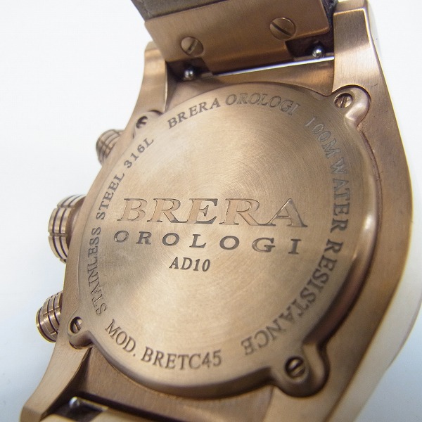 実際に弊社で買取させて頂いたBRERA OROLOGI/ブレラオロロジ クロノグラフ メンズウォッチ/腕時計 AD10の画像 3枚目