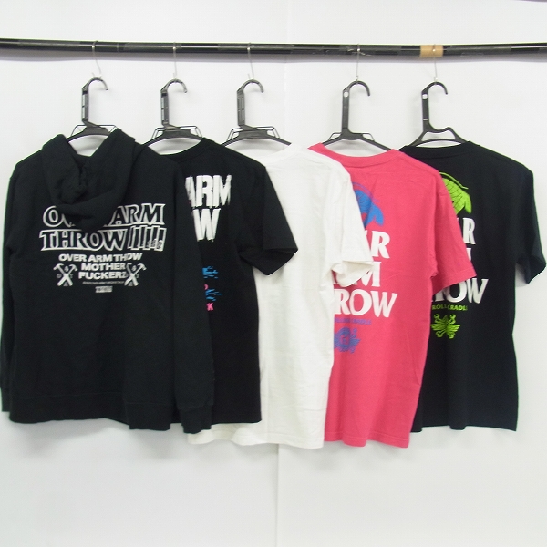 実際に弊社で買取させて頂いたOVER ARM THROW/オーバーアームスロー×TWIM/トゥイム パーカー/バンドTシャツ等 5点セットの画像 1枚目