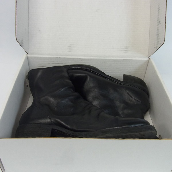 実際に弊社で買取させて頂いたGUIDI/グイディ Horse Full Grain Zeppa Sole Backzip Boot/ホースフルグレイン バックジップブーツ 796Z/43の画像 7枚目