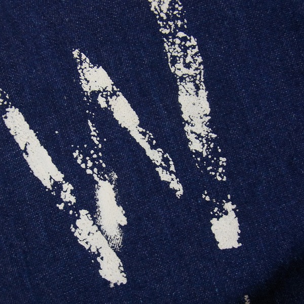 実際に弊社で買取させて頂いたBLUE BLUE/ブルーブルー ペイント加工 デニムジャケット/3の画像 4枚目