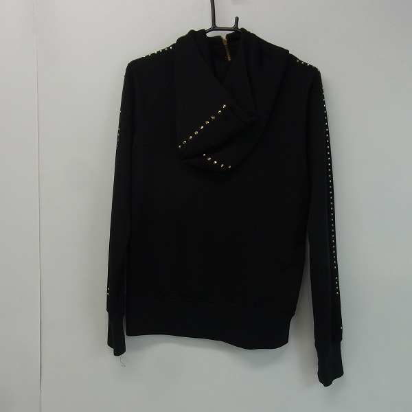 実際に弊社で買取させて頂いたDRESS CAMP/ドレスキャンプ 袖ラインストーン フードジップパーカー 46の画像 1枚目