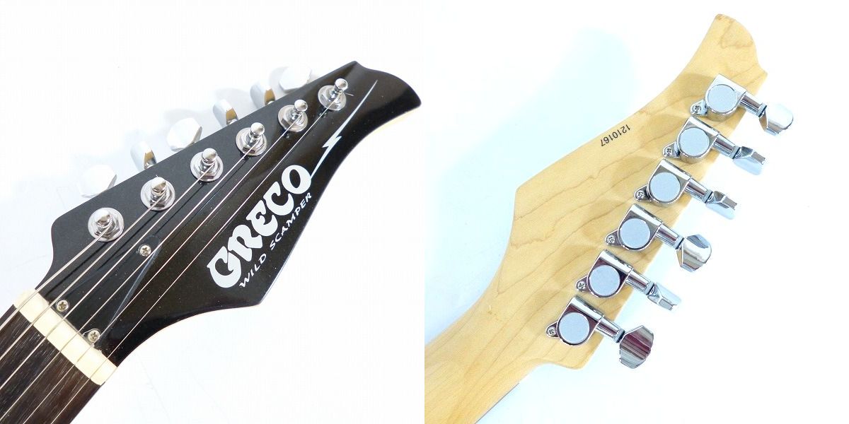実際に弊社で買取させて頂いた★Greco グレコ WILD SCAMPER WS-40 Pearl Black エレキギターの画像 1枚目