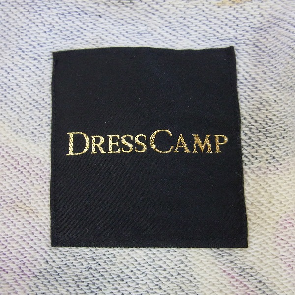 実際に弊社で買取させて頂いたDRESS CAMP/ドレスキャンプ フードジップ総柄パーカー 46の画像 2枚目