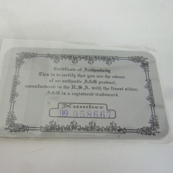 実際に弊社で買取させて頂いた【ギャラ付き】A&G/エー&ジー クロスボール ウォレットチェーン 2クリップ カスタムの画像 4枚目