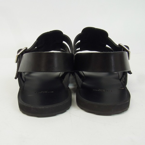 実際に弊社で買取させて頂いたGIVENCHY/ジバンシィ レザー サンダル ブラック 2017SS BM08360848/43の画像 1枚目