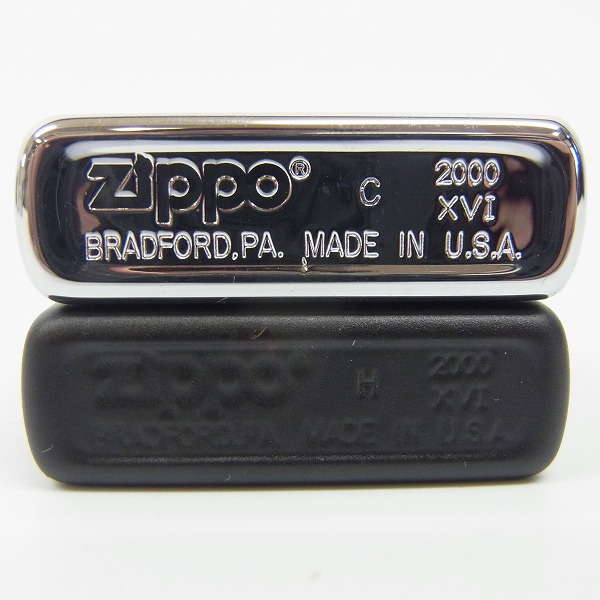 実際に弊社で買取させて頂いたZIPPO/ジッポー HUNTING WORLD/ハンティングワールド マット加工/鏡面仕上げ 2000年製 2点セットの画像 2枚目
