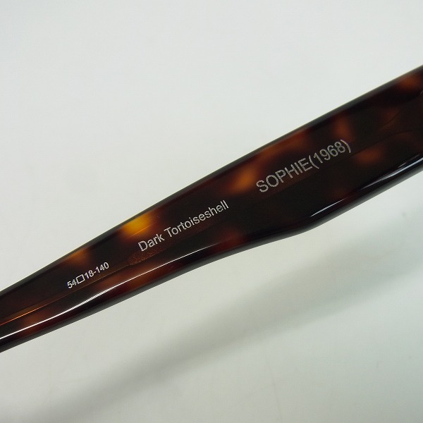 実際に弊社で買取させて頂いたOLIVER GOLDSMITH/オリバーゴールドスミス SOPHIE 1968/ソフィア サングラス Dark Tortoiseshellの画像 3枚目