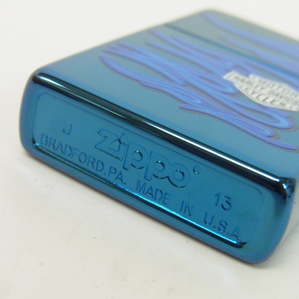 ZIPPO/ジッポー ハーレーダビッドソン ブルーチタン 13年製の買取実績