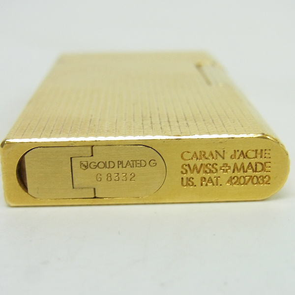 実際に弊社で買取させて頂いたCARAN d'ACHE/カランダッシュ ゴールド ガスライターの画像 4枚目
