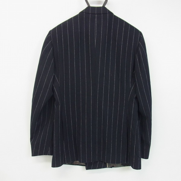実際に弊社で買取させて頂いたHYDROGEN/ハイドロゲン×Luigi Bianchi Mantova メルトン ストライプ ダブル テーラードジャケット 46Rの画像 1枚目
