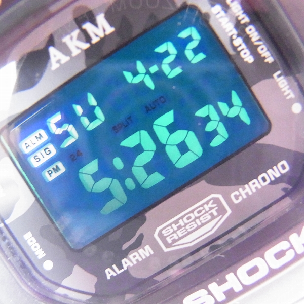 実際に弊社で買取させて頂いたAKM×G-SHOCK Gショック カシオ DW-5600VT 腕時計 の画像 6枚目