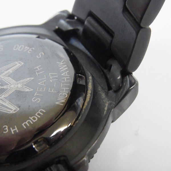 実際に弊社で買取させて頂いたLuminox/ルミノックス NIGHTHAWK 3400 SERIES F-117 ステルス Ref.3400PVDの画像 5枚目