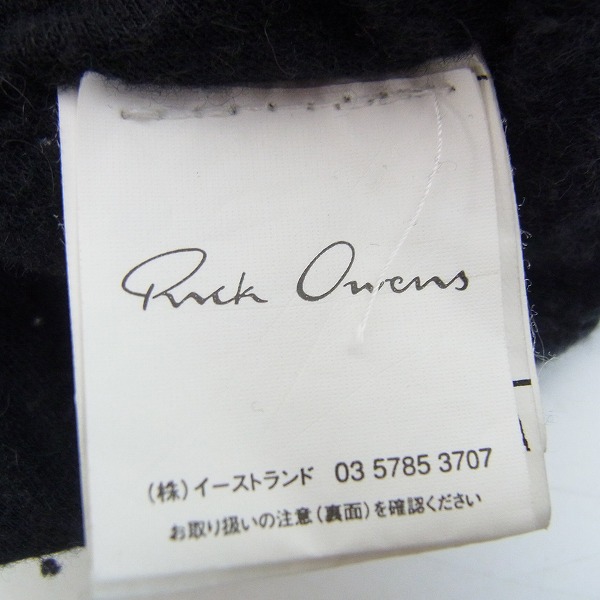 実際に弊社で買取させて頂いたRick Owens/リックオウエンス カットソー ブラック レディース/42の画像 3枚目