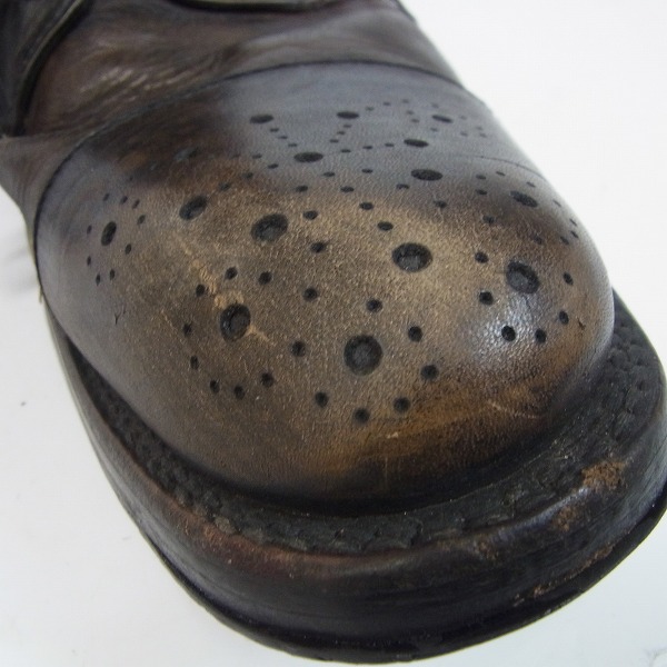 実際に弊社で買取させて頂いたHIROMU TAKAHARA/ヒロムタカハラ レースアップレイヤードレザーブーツ/41の画像 6枚目