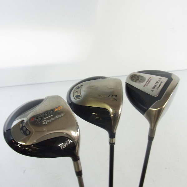 実際に弊社で買取させて頂いた★処分まとめ 各社ドライバー 3本セット TaylorMade R580 XD,TaylorMade XR-05 Cti,TOURSTAGE SYNERGY