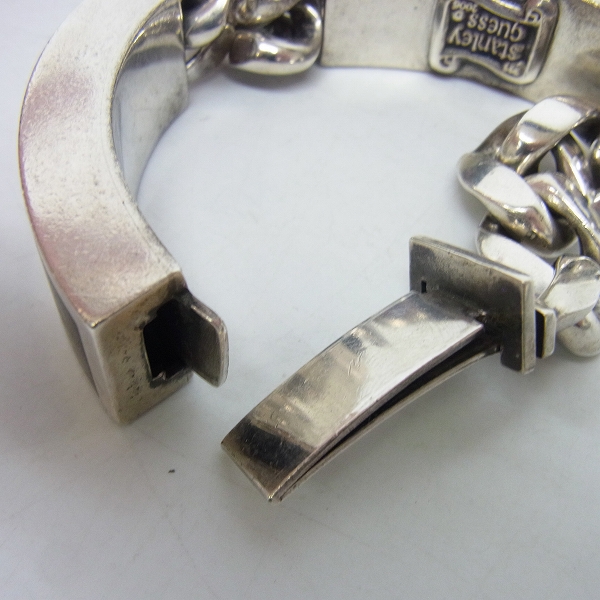 実際に弊社で買取させて頂いたSTANLEY GUESS/スタンリーゲス ダブルIDブレス スパイダー/ウッドインレイの画像 6枚目