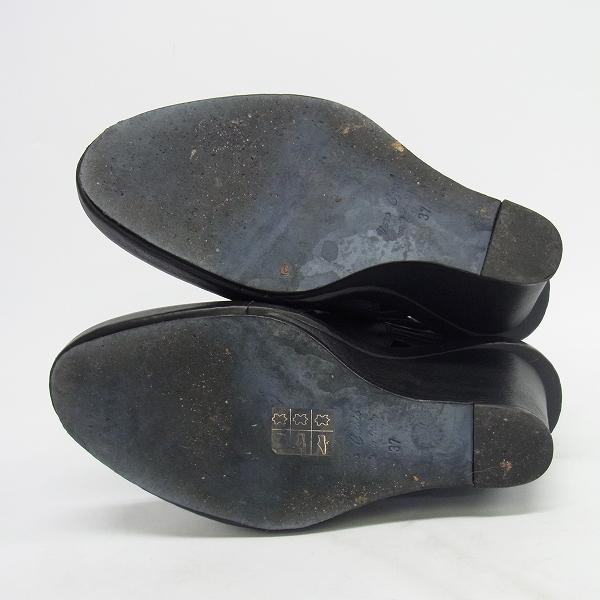 実際に弊社で買取させて頂いたANN DEMEULEMEESTER/アンドゥムルメステール グラディエーター ウェッジ パンプス 37の画像 2枚目