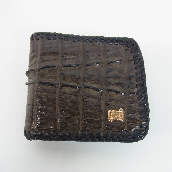 実際に弊社で買取させて頂いたSTANLEY GUESS/スタンリーゲス クロコダイル 2つ折り財布/ウォレット