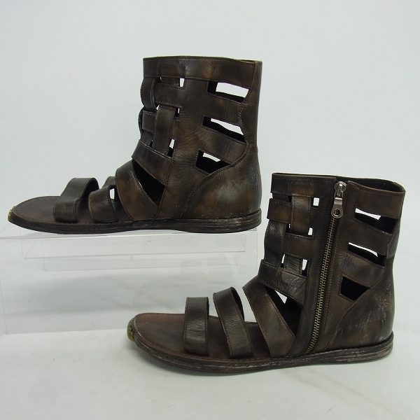 実際に弊社で買取させて頂いたMIHARAYASUHIRO/ミハラヤスヒロ　グラディエーターサンダル/サイドジップ/27の画像 3枚目