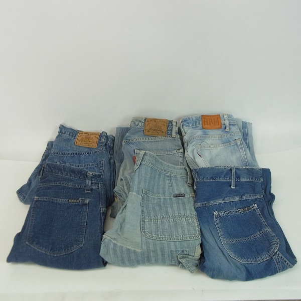 実際に弊社で買取させて頂いたハリウッドランチマーケット/ブルーブルー デニム パンツ 6点セット