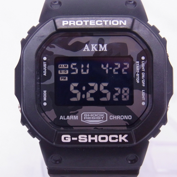 実際に弊社で買取させて頂いたAKM×G-SHOCK Gショック カシオ DW-5600VT 腕時計 