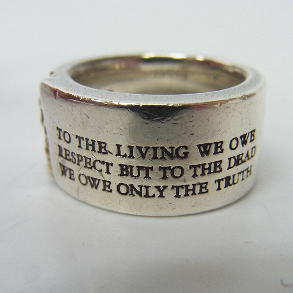 実際に弊社で買取させて頂いたDr MONROE/ドクターモンロー スカルリング SV925×K18 FC-114SE 15号の画像 7枚目