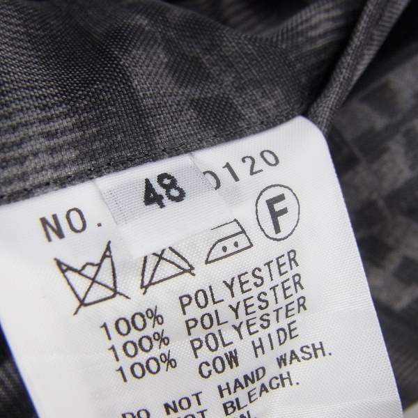 実際に弊社で買取させて頂いたFACTOTUM/ファクトタム クロス柄/レザー切替 ベスト/48の画像 3枚目