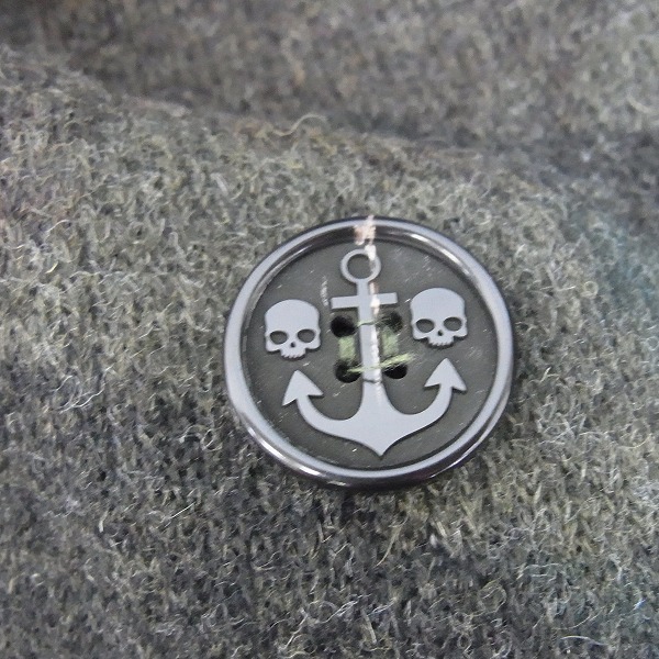 実際に弊社で買取させて頂いたHYDROGEN/ハイドロゲン イタリア製 迷彩/カモフラ柄 ウール混 Pコート 44の画像 7枚目