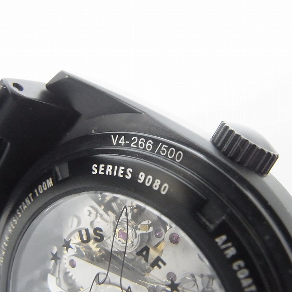 実際に弊社で買取させて頂いたLUMINOX/ルミノックス SR-71 ブラックバード 9080 SERIES 腕時計/自動巻き 9086Blackoutの画像 4枚目