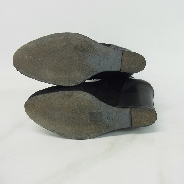 実際に弊社で買取させて頂いたANN DEMEULEMEESTER/アンドゥムルメステール 切替 ウェッジ ブーツ 38の画像 2枚目