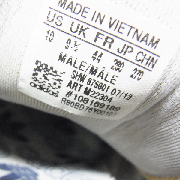 実際に弊社で買取させて頂いたadidas/アディダス×EDIFICE ORIGINALS SS 80S & CP 80S WHITE/M22304/28の画像 5枚目