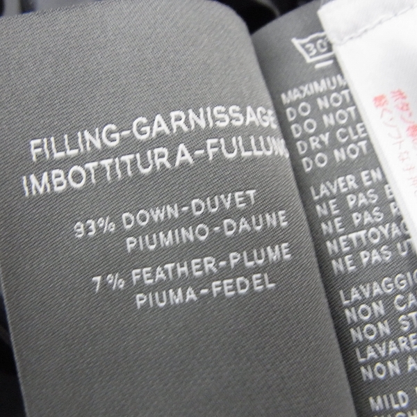 実際に弊社で買取させて頂いたHYDROGEN×DUVETICA/ハイドロゲン×デュベティカ ブラックカモ ダウンジャケット 21D004/44の画像 4枚目