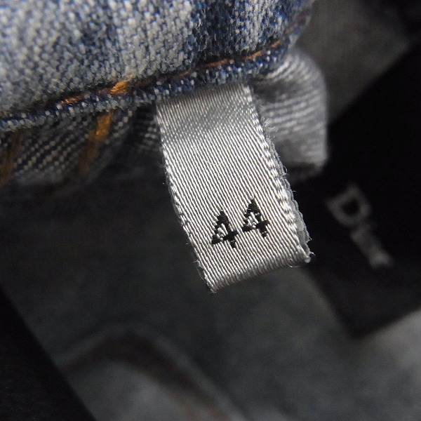 実際に弊社で買取させて頂いたDior HOMME/ディオールオム 11SS デニムジャケット/Gジャン 163C423TY067/44の画像 3枚目