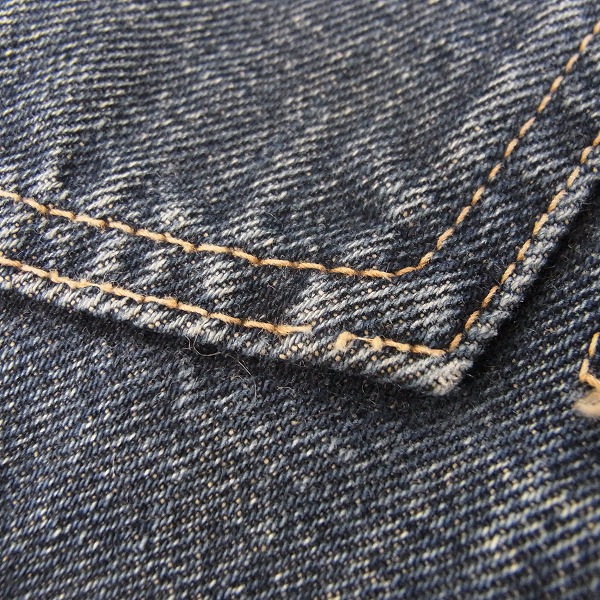 実際に弊社で買取させて頂いたDENIME/ドゥニーム インディゴ デニムジャケット XLの画像 6枚目
