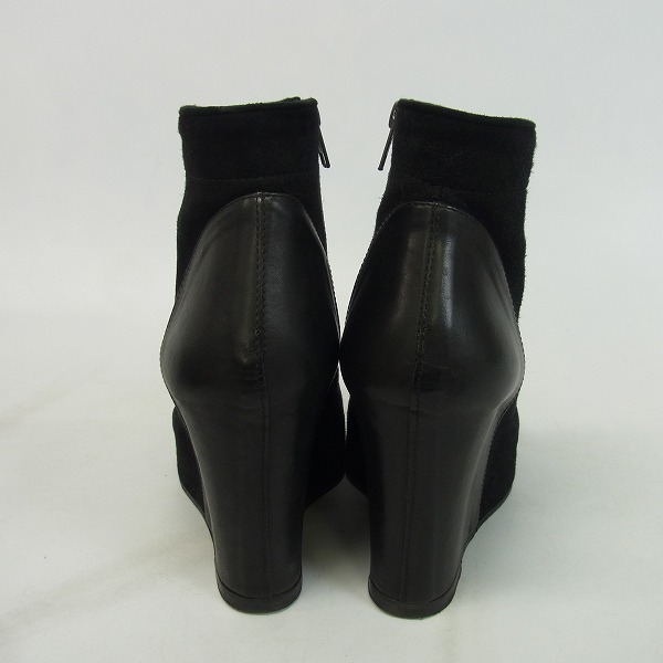 実際に弊社で買取させて頂いたANN DEMEULEMEESTER/アンドゥムルメステール 切替 ウェッジ ブーツ 38の画像 1枚目