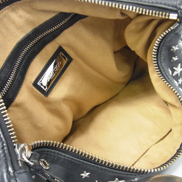 実際に弊社で買取させて頂いたJimmy Choo/ジミーチュウ スタースタッズ レザー ハンドバッグの画像 5枚目