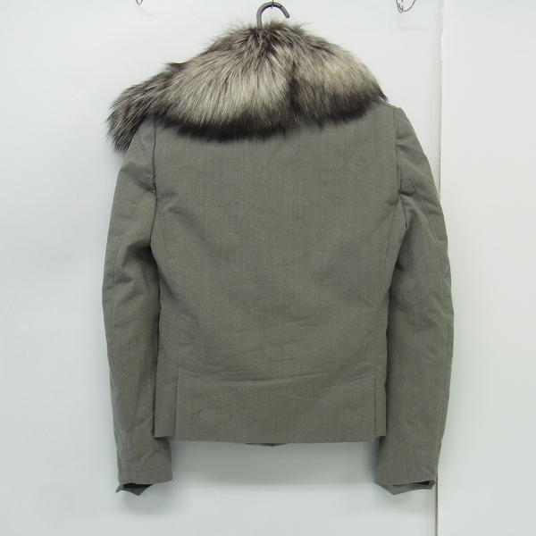 実際に弊社で買取させて頂いたkiryuyrik/キリュウキリュウ 13AW Silver Fur Napoleon Short Jkt/ナポレオンジャケット KL-HJ21SLFC-107/Sの画像 1枚目
