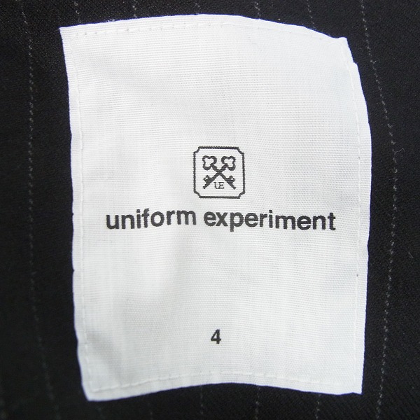 実際に弊社で買取させて頂いたunfiorm experiment/ユニフォームエクスペリメント ストライプ リブパンツ UE-167063/4の画像 2枚目