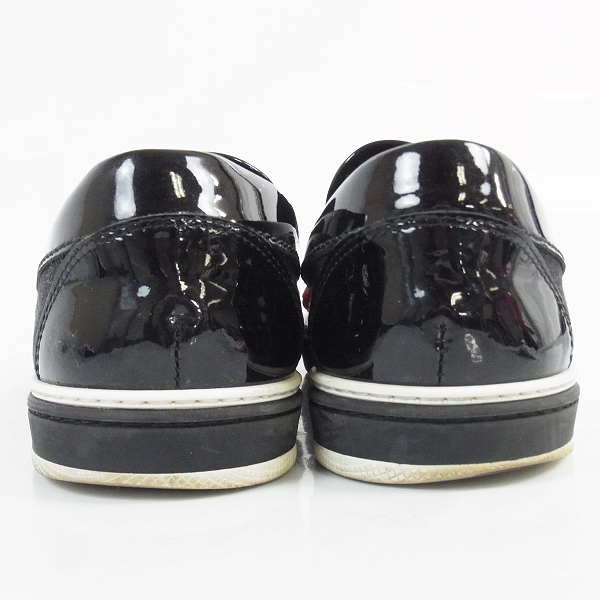 実際に弊社で買取させて頂いたJIMMY CHOO/ジミーチュウ スタッズ付スリッポンシューズ 黒赤/41の画像 1枚目