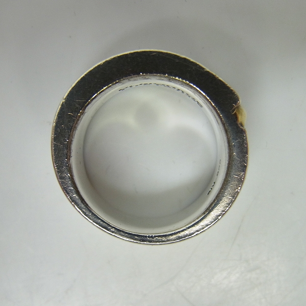 実際に弊社で買取させて頂いたDr MONROE/ドクターモンロー スカルリング SV925×K18 FC-114SE 15号の画像 3枚目