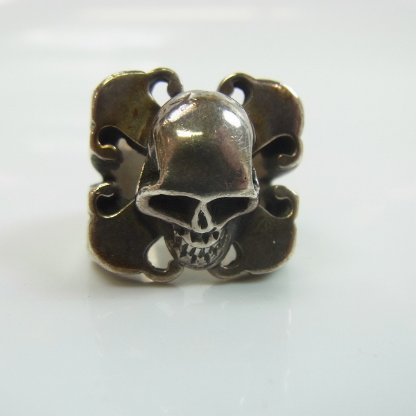 実際に弊社で買取させて頂いた【証明書】STANLEY GUESS/スタンリーゲス ガンズX/ラージスカルリング 17.5号の画像 1枚目