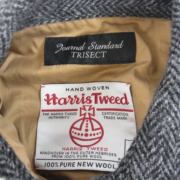 実際に弊社で買取させて頂いたJOURNAL STANDARD/ジャーナルスタンダード×Harris Tweed/ハリスツイード ブルゾン/ジャケット/Mの画像 2枚目