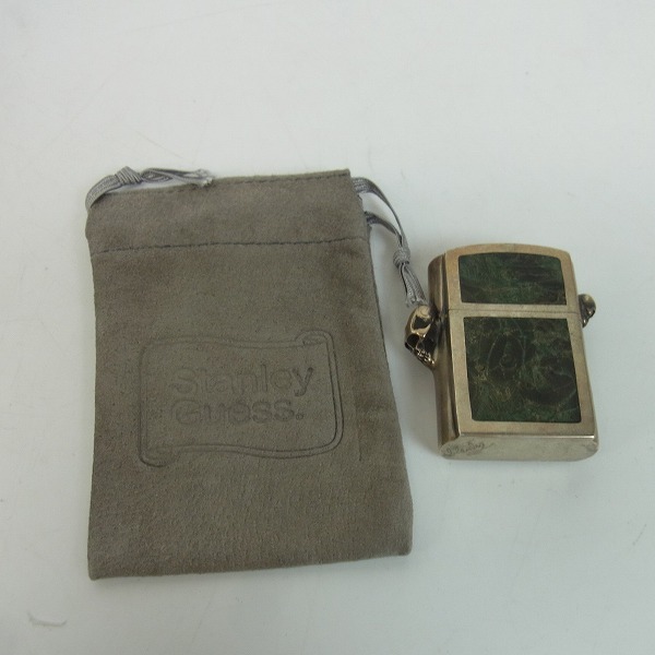 実際に弊社で買取させて頂いたSTANLEY GUESS/スタンリーゲス ラージウッドインレイドZIPPO スカルヒンジの画像 7枚目