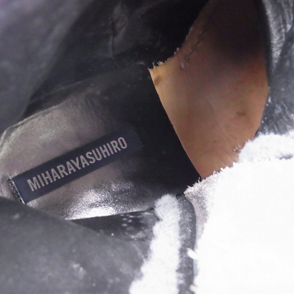 実際に弊社で買取させて頂いたMIHARAYASUHIRO/ミハラヤスヒロ ドレープリボンブーツ 25.5の画像 6枚目
