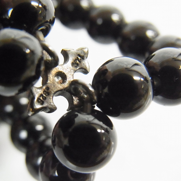 実際に弊社で買取させて頂いた【ギャラ付き】Loree Rodkin/ローリーロドキン ダブルビーズブレスレット オニキス/クロスの画像 4枚目