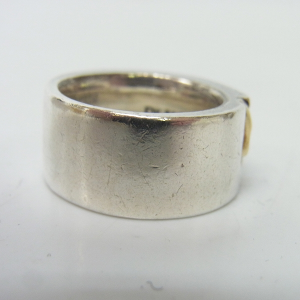 実際に弊社で買取させて頂いたDr MONROE/ドクターモンロー スカルリング SV925×K18 FC-114SE 15号の画像 2枚目