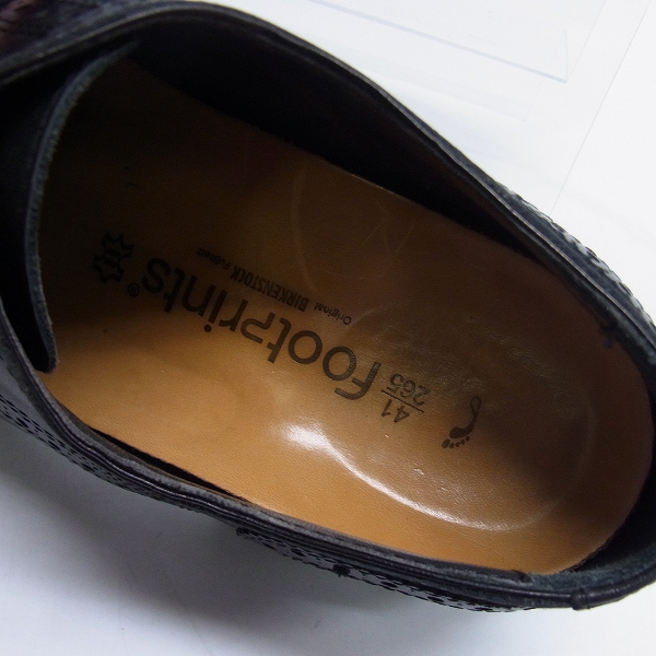 実際に弊社で買取させて頂いたBIRKENSTOCK Footprints/ビルケンシュトック フットプリンツ ストレートチップレザーシューズ/26.5の画像 4枚目